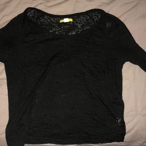 Really cute black sheer top